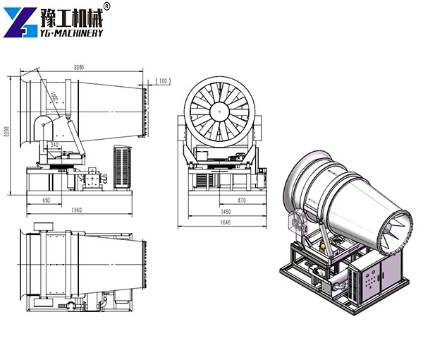 fog cannon structure