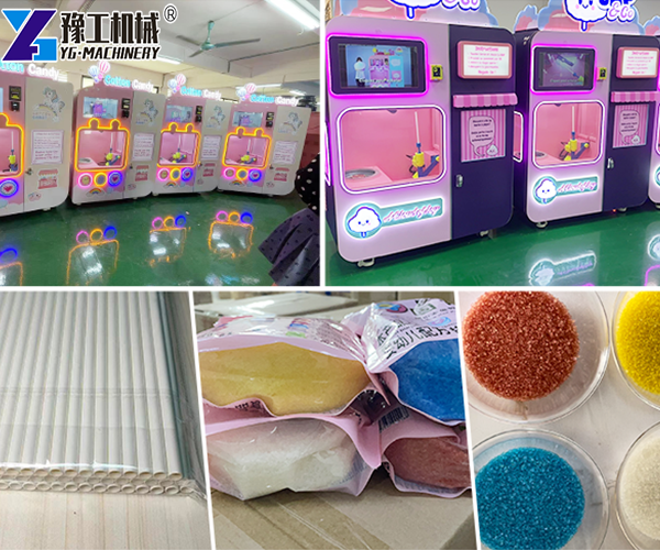 Automatic Cotton Candy Vending Machine