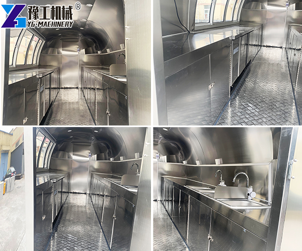 Fast Food Trailer for Sale Inside