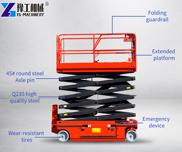 Hydraulic Scissor Lift Platform Parameter
