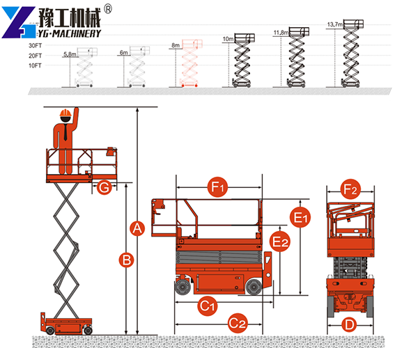 Hydraulic Scissor Lift Platform Structure