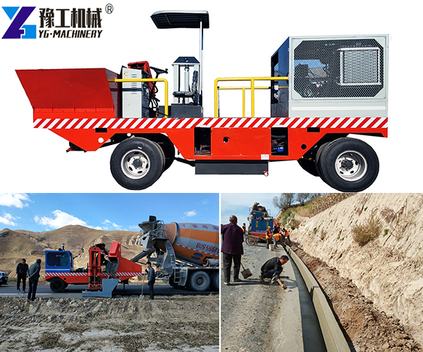 Slipform Paver Forming Curb