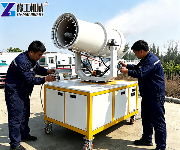 spray cannon nozzle cleaning