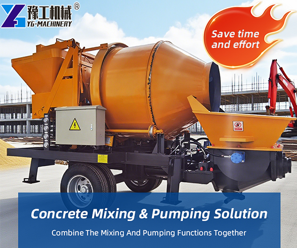 Portable Concrete Mixer With Pump For Sale