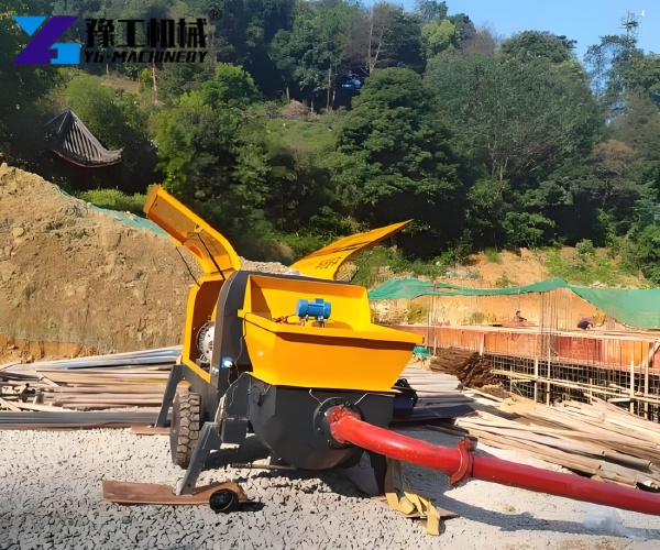 concrete trailer pump