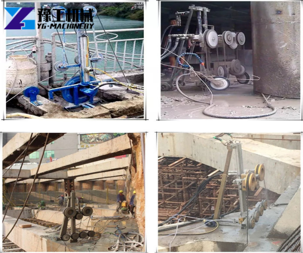 diamond wire saw for bridge and concrete structure cutting