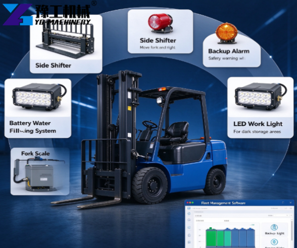 electric forklift for loading and unloading trucks