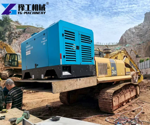 excavator drill and splitting machine