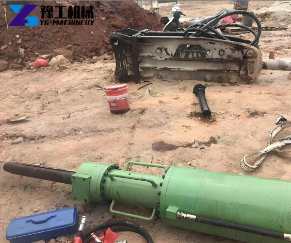 excavator mounted hydraulic rock splitter