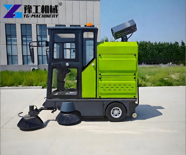 industrial ride on floor sweeper machine