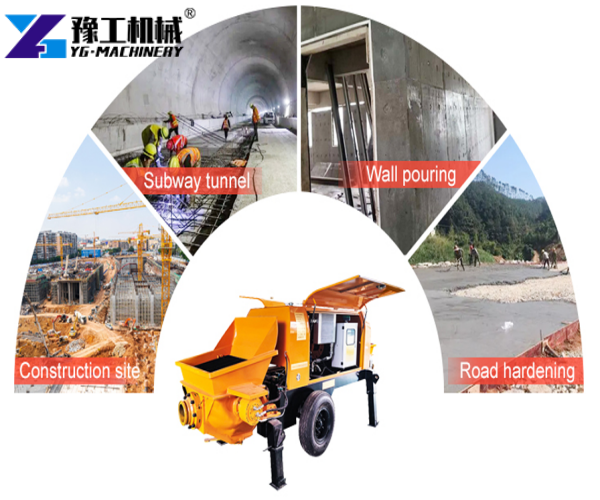 mini concrete pump machine application scenarios