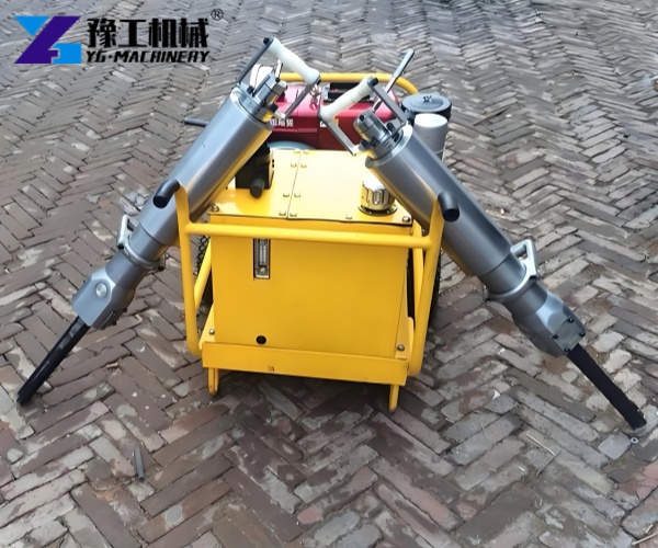 portable rock splitter for basement excavation