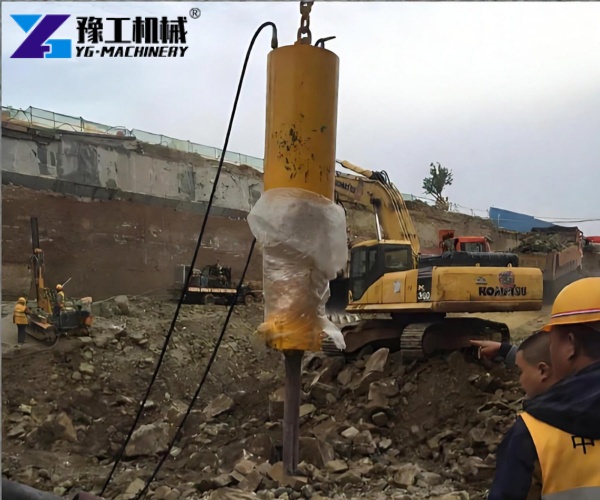 quarry rock splitting machine for excavator