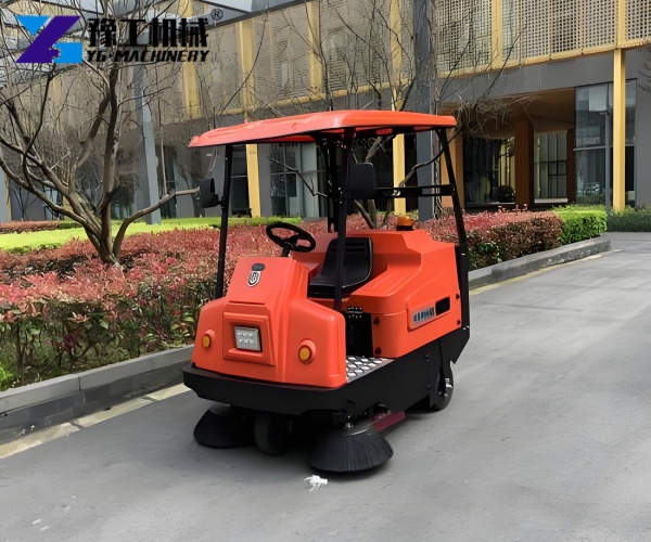 ride on sweeper for logistics center cleaning