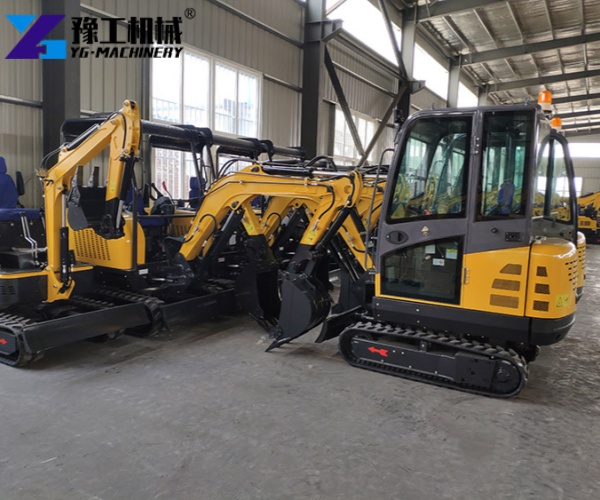 rubber track mini excavator
