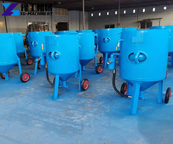 steel structure sandblasting machine