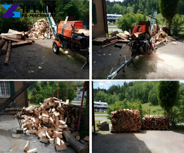 wood processor for continuous production