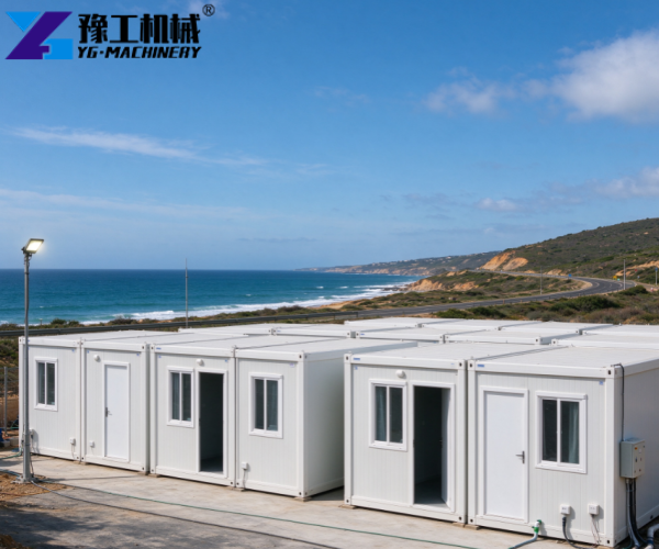 30ft foldable prefab house worker camp in Portugal