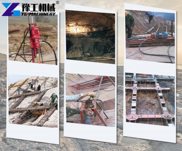 DTH drilling rig construction case