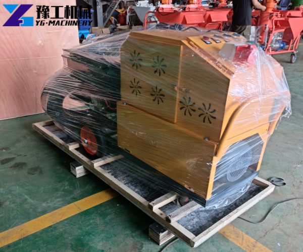 YG mortar spraying machine shipment to Russia