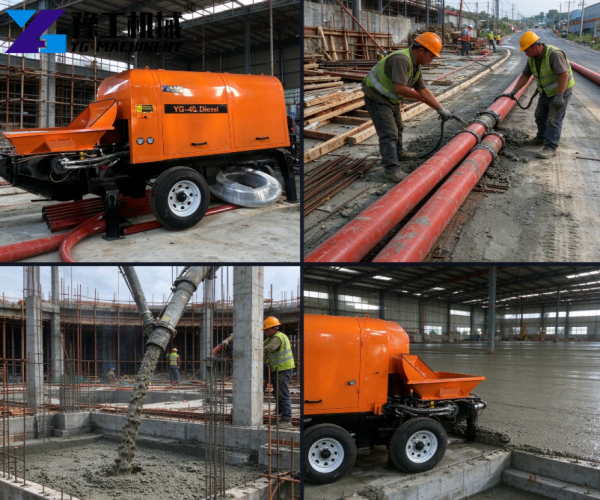 application of concrete pump