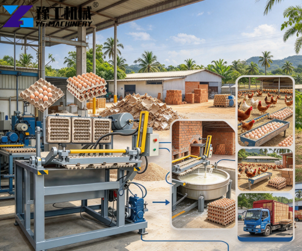 application of egg tray machine