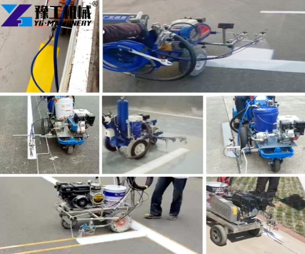 application scenario of road marking machine