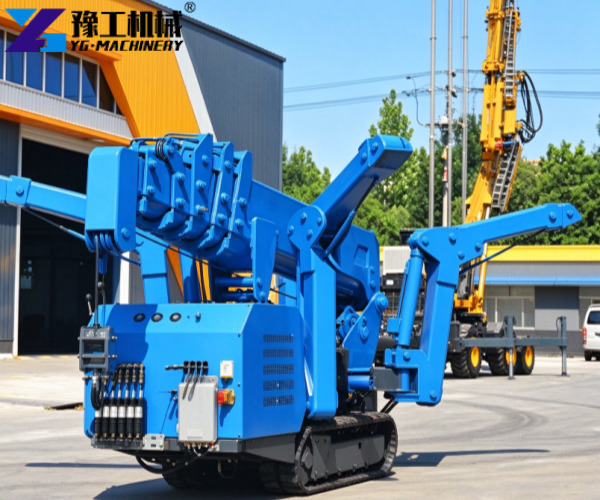 blue crawler spider crane