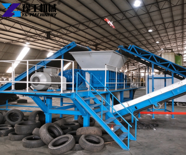 car tire recycling production line