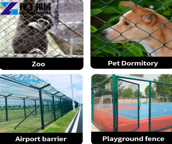 chain link fence making machine applications