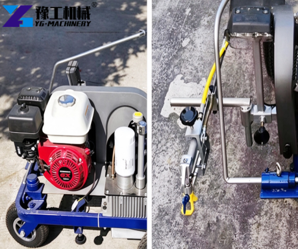 cold paint road marking equipment display
