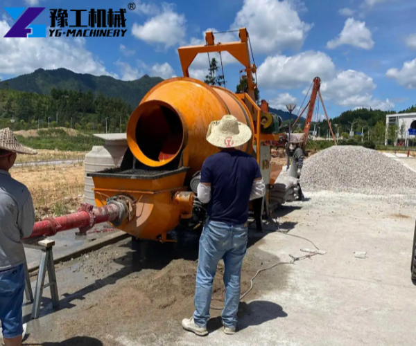 concrete delivery with pump