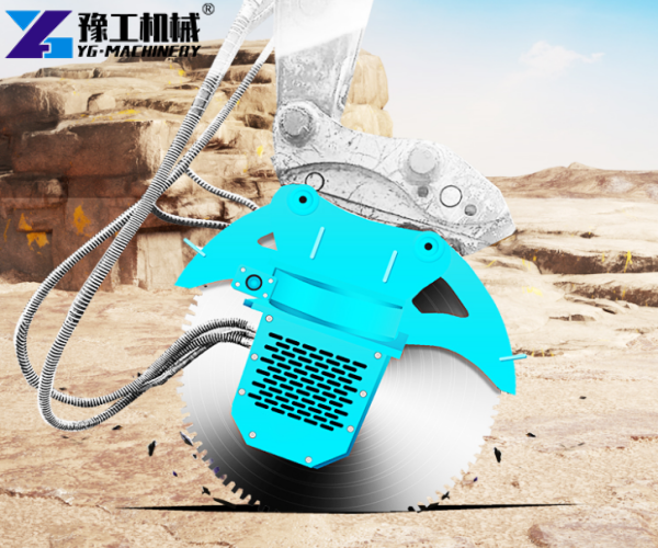 concrete saw attachment for excavator