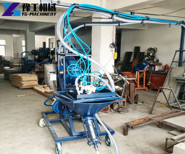 concrete spray machine for architectural surfaces