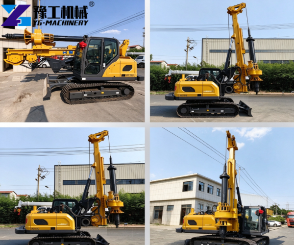 crawler hydraulic rotary drilling rig