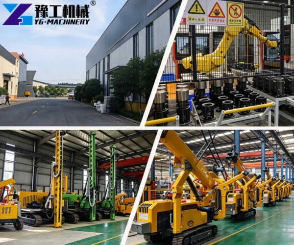 crawler solar pile driver factory display