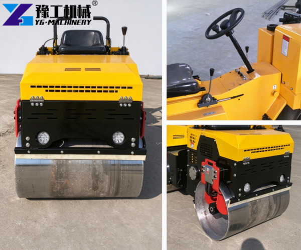 details of mini road roller