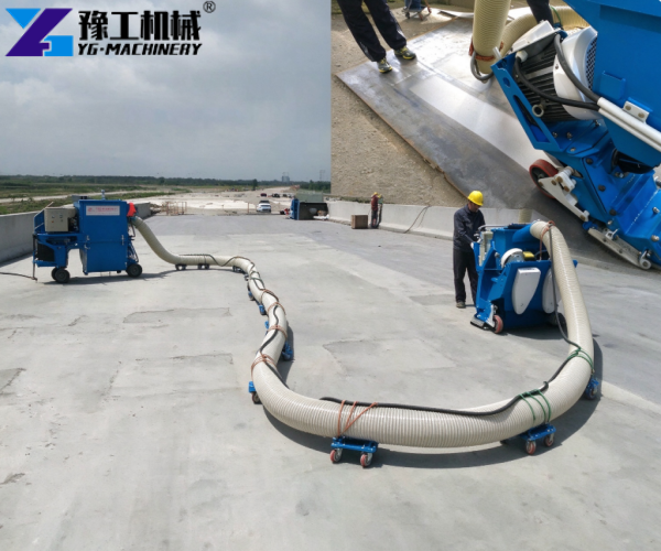 floor shot blasting machine construction site