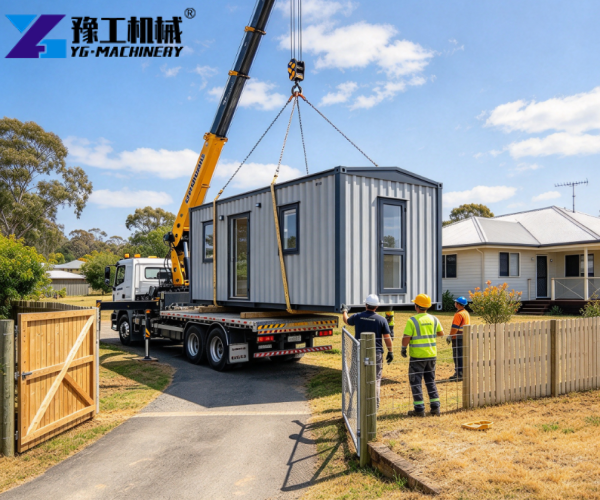 folding tiny house delivery for narrow rural access Australia