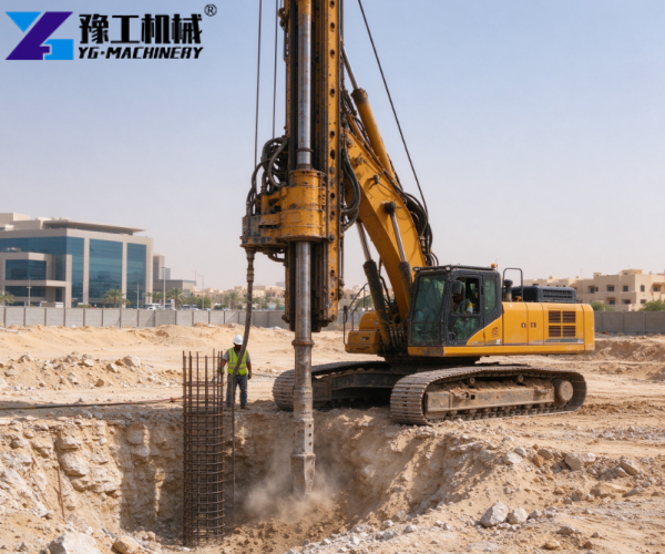 hydraulic rotary drilling machine application