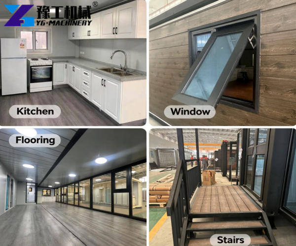 interior details of a mobile expandable prefab house