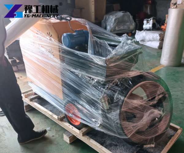 mortar spraying machine container loading