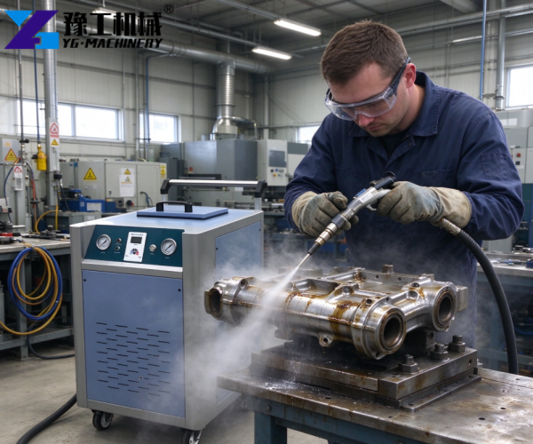 on-site application of dry Ice cleaning machine