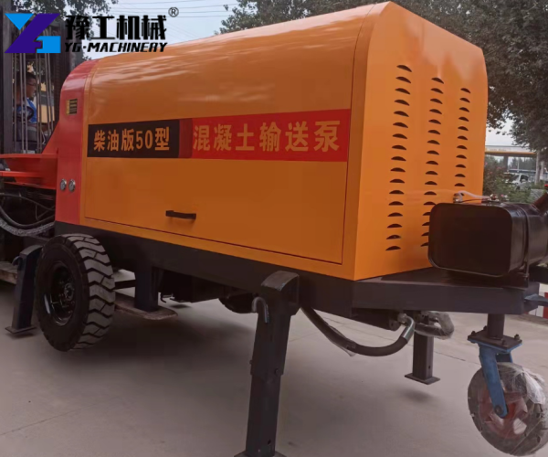 portable concrete pump for foundation work