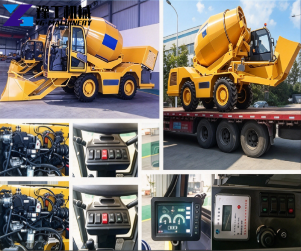self loading concrete mixer machine cost