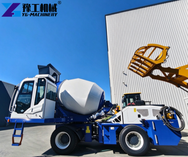 self loading concrete mixer