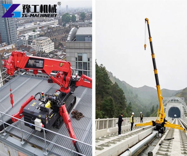 spider crane working sites