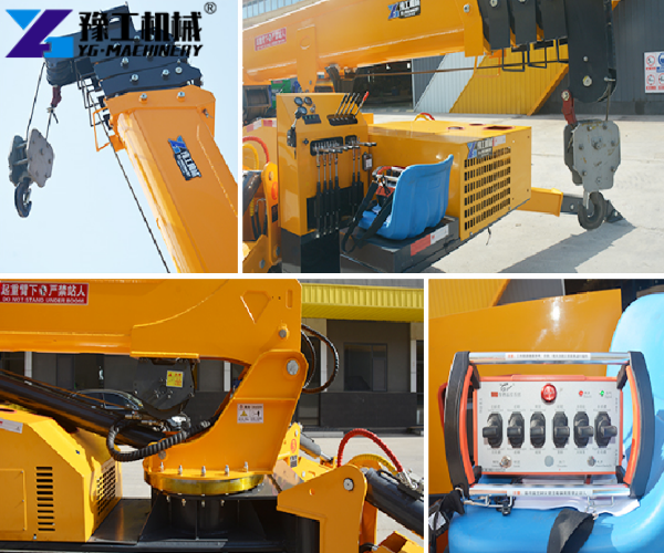 telescopic boom spider crane