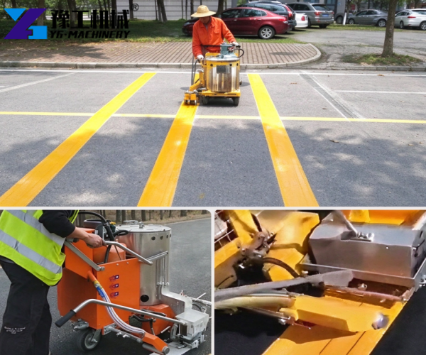 thermoplastic road marking paint machine usages
