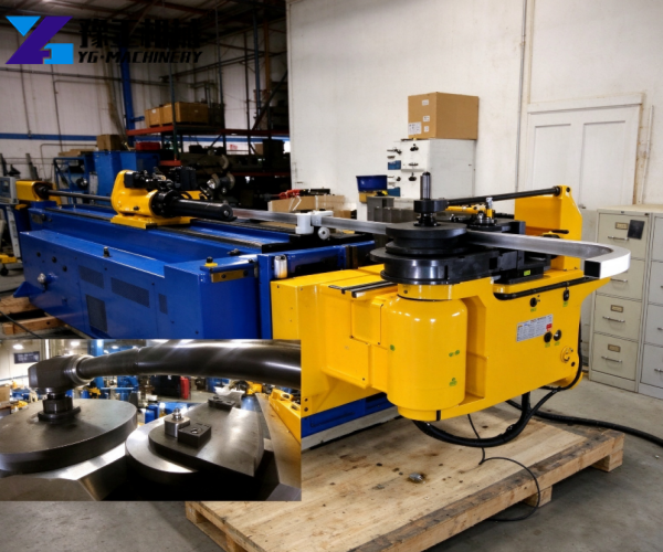 tube bender with finished bend display